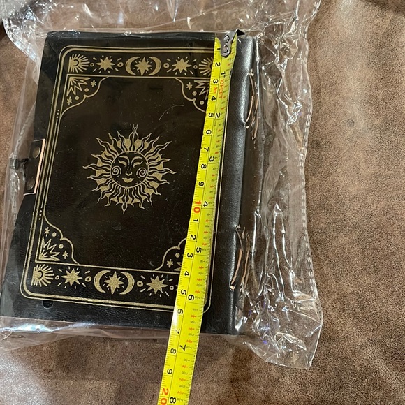🕯✨Handwoven 100% Genuine Leather & Cotton Celestial Journal ✨🕯Spellbook … - Picture 10 of 17